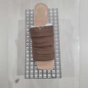 Elegant Brown Slide Sandals